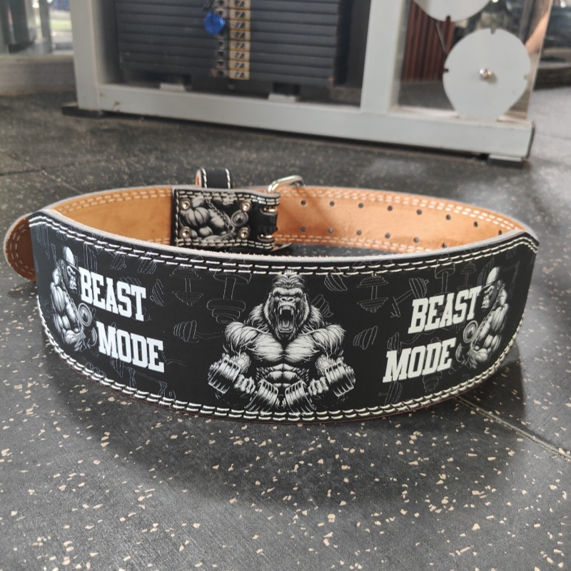 Leather Workout Belt - Men Weightlifting Belt Gym Women Weight