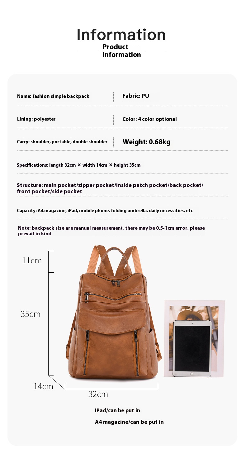 New Arrival Leather Laptop PU  - Leather Work Womens Backpack review and price