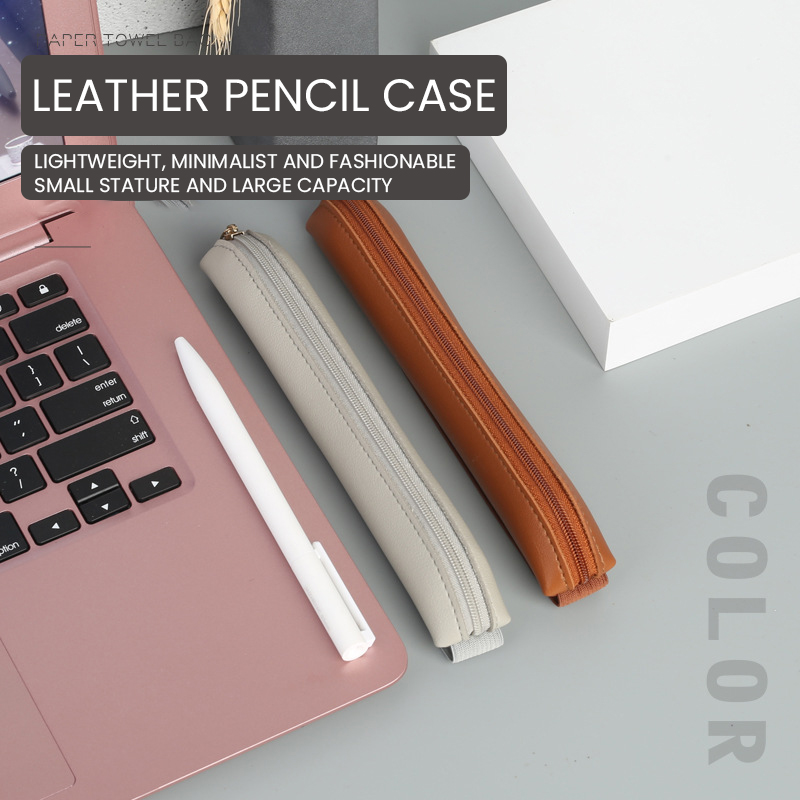 Pu Leather Pen Holder Zippered - Leather Work Diary review and price