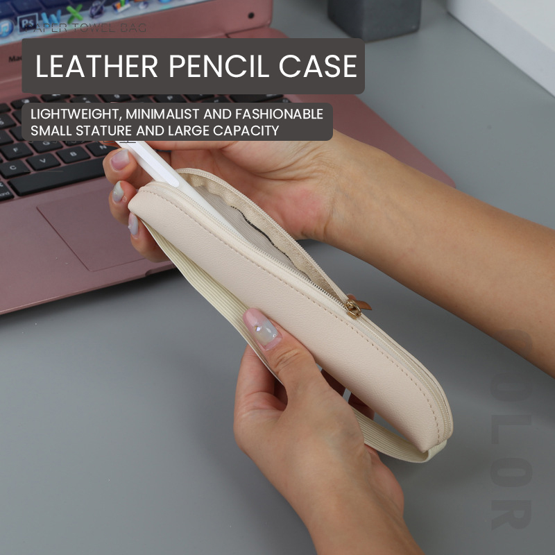 Pu Leather Pen Holder Zippered - Leather Work Diary review and price