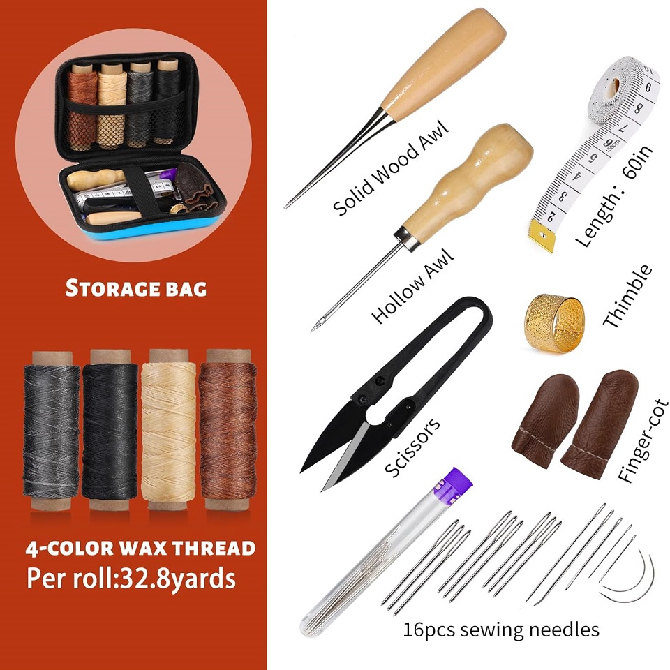 BUDDUR Leather Sewing Tools Ki - Leatherwork Tool Kit review and price