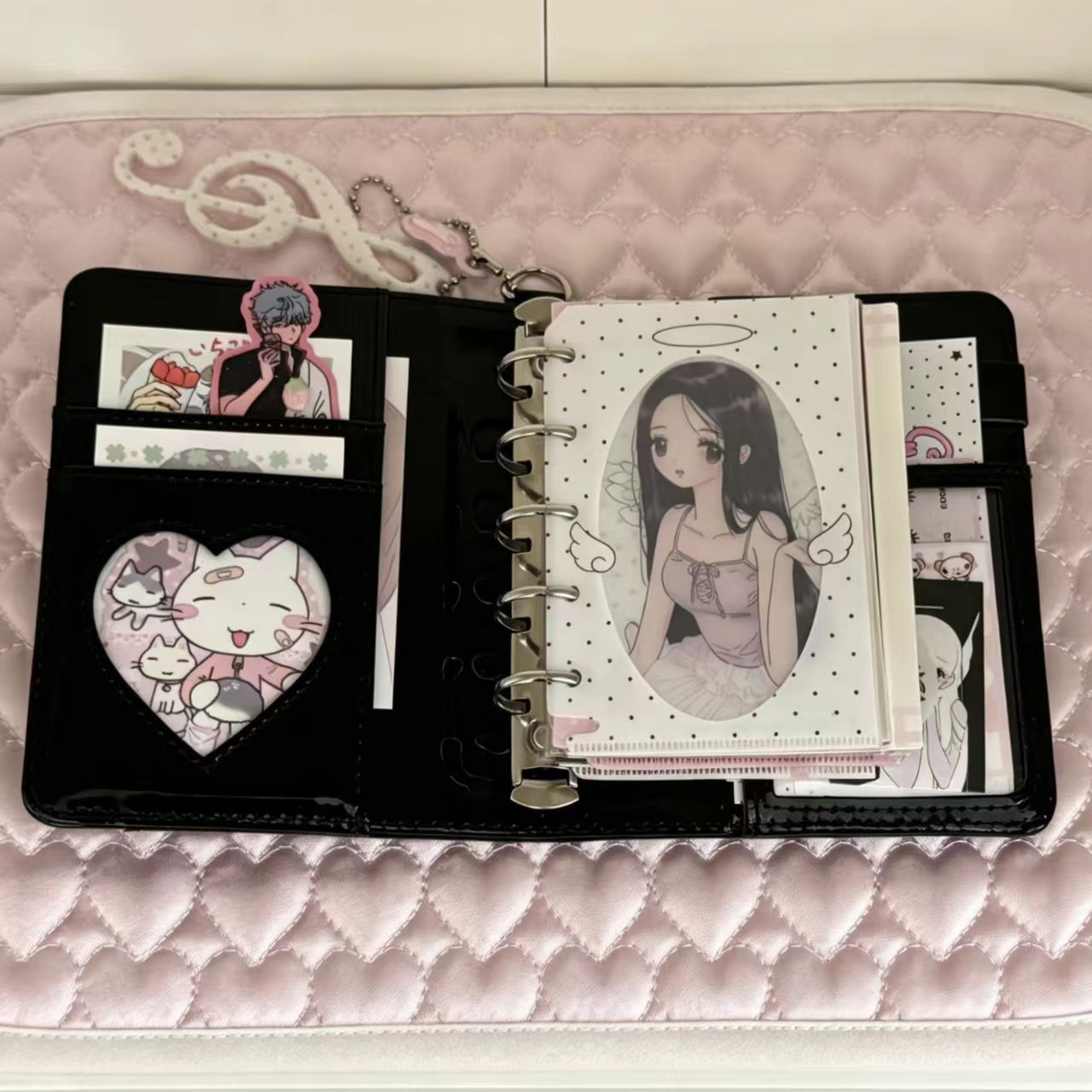 Korean Style Polka Dot Heart M - Leather Work Diary review and price
