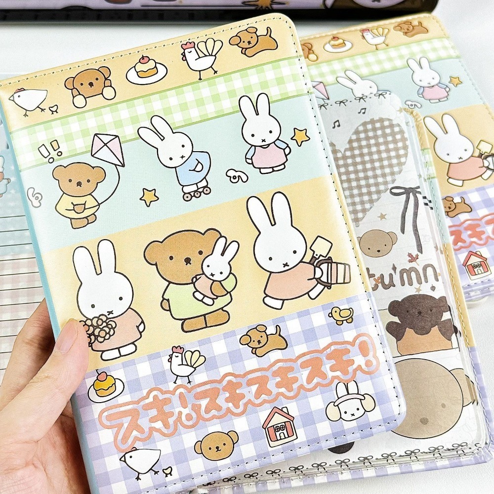 Miffy Rabbit Collage Notebook  - Leather Work Diary review and price