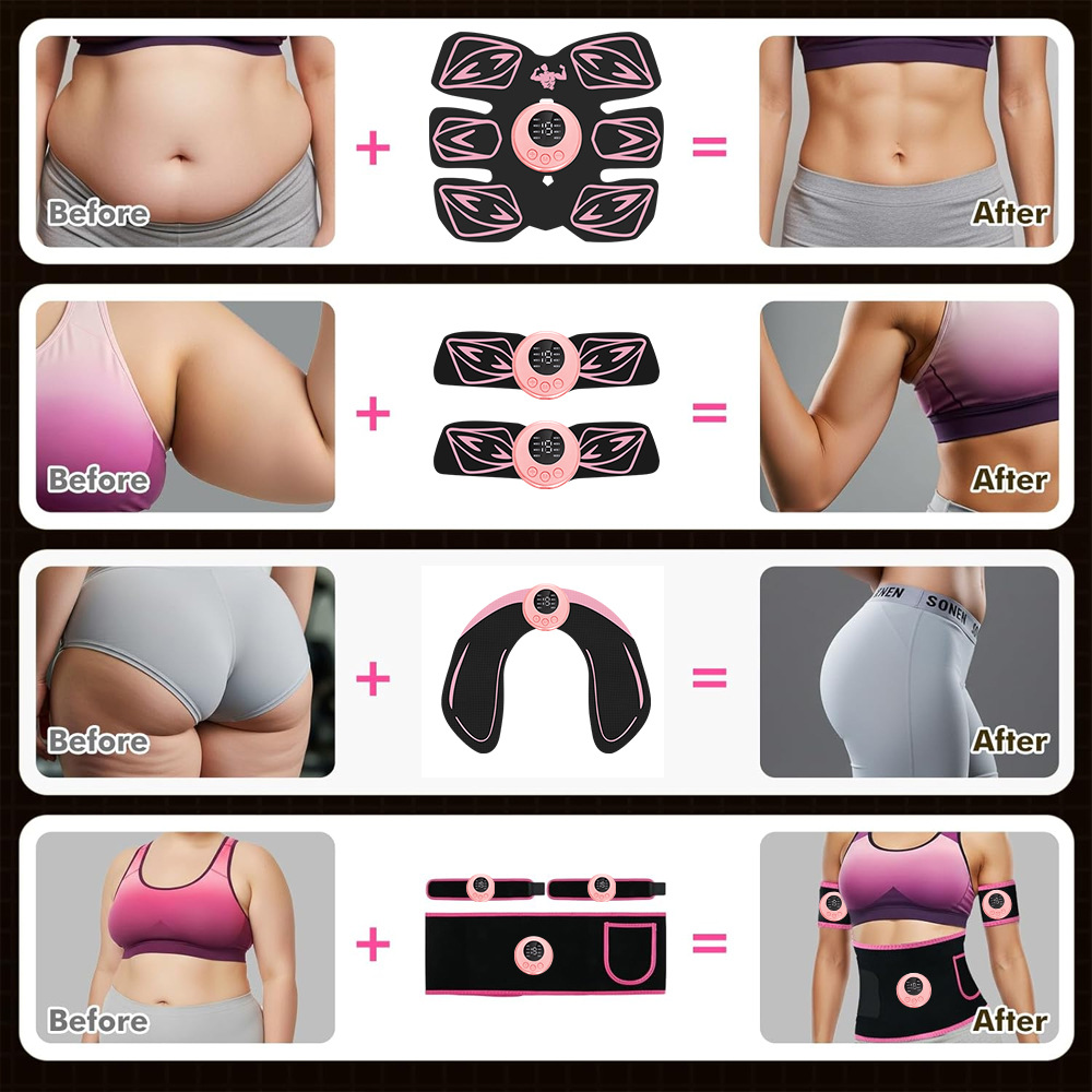 EMS Muscle Stimulator - Ab Tra - Leather Workout Belt review and price
