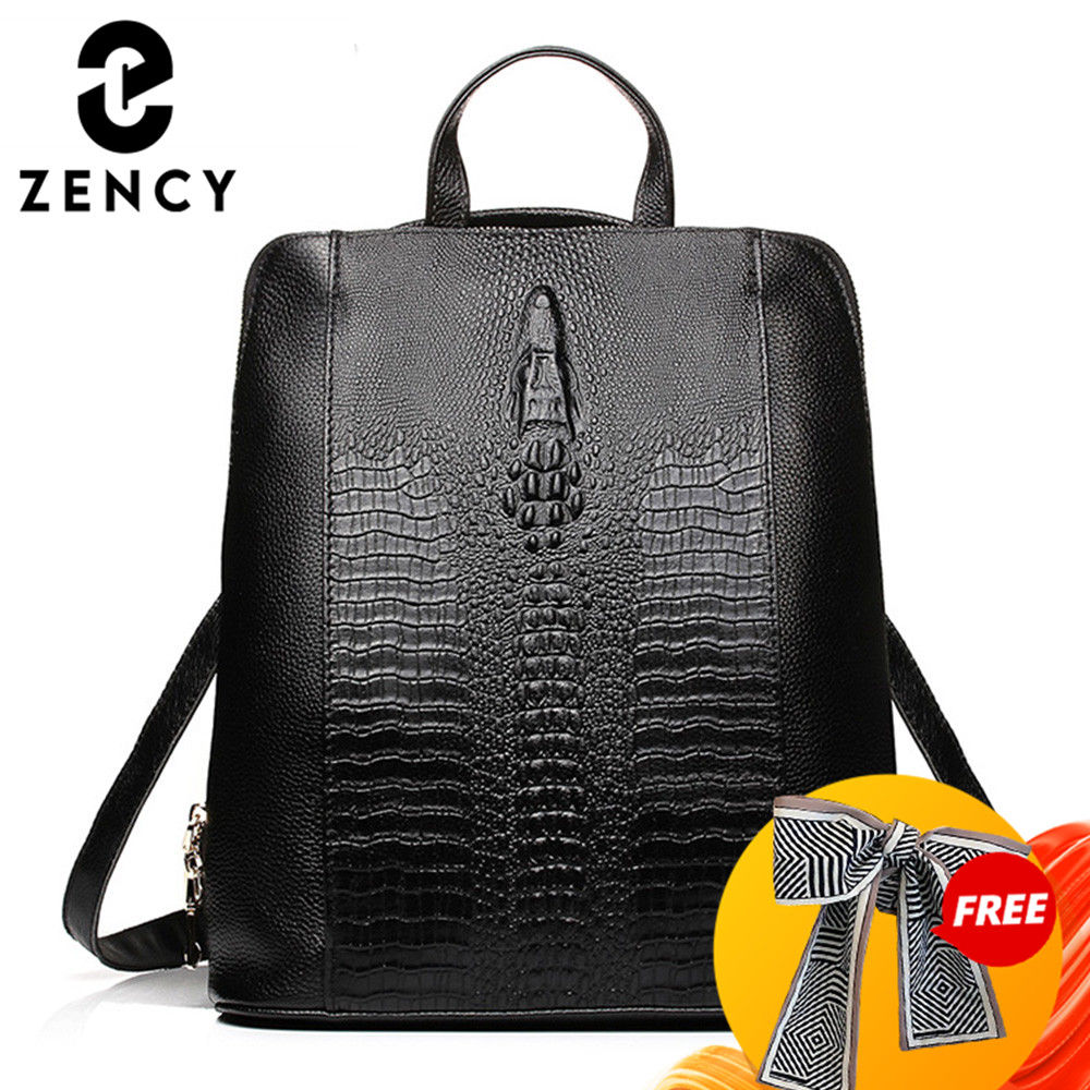 Zency Women's Crocodile Leathe - Leather Work Womens Backpack review and price
